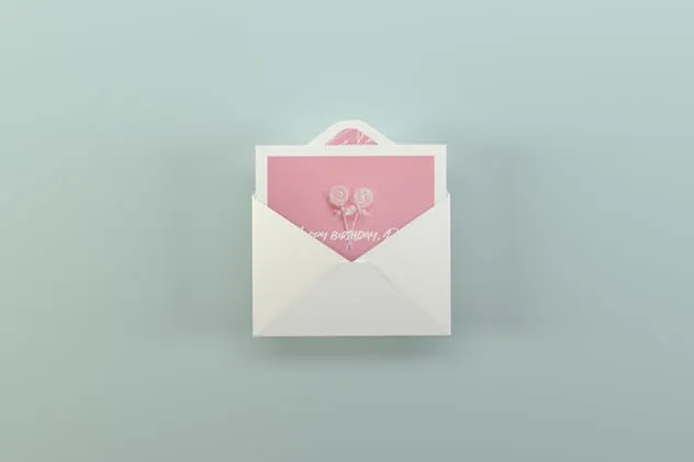 邀请函邀请卡设计样机模板 Greeting Card Mockups插图(1)