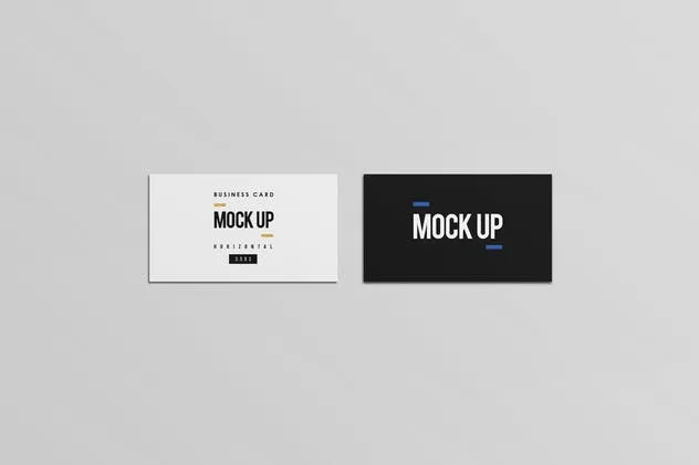 等距平铺企业名片设计样机模板 Business Card Mock Up插图(3)