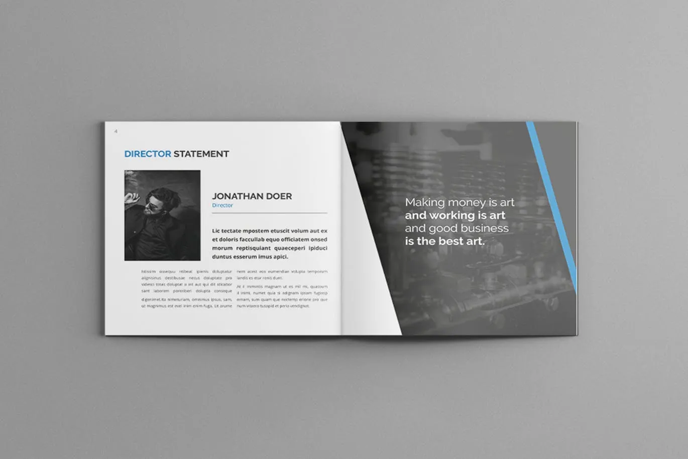 高端时尚简约商务高科技质感的画册品牌手册房地产楼书杂志书籍装帧设计模板（indd）插图(4)