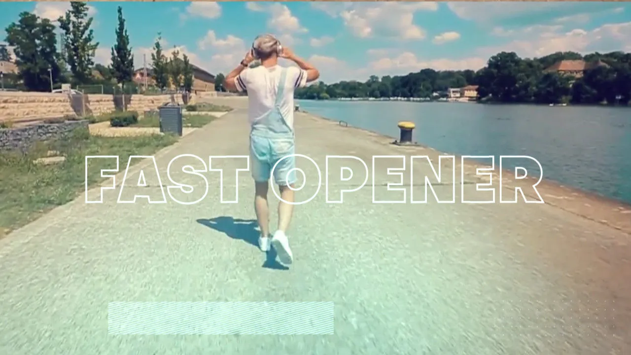 快速动态开启器像素设计精选AE模板