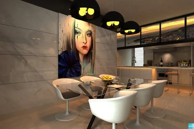 室内墙壁艺术海报框架样机Vol.1 Interior With Poster Frames Mockup Vol.1插图(6)