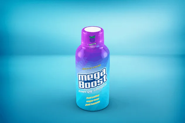 能量饮料瓶外观包装样机 Energy Shot / Energy Drink MockUp插图(5)