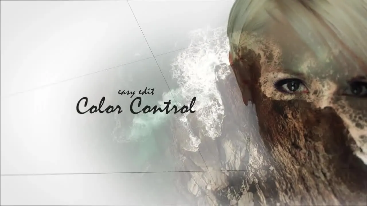 双重曝光幻灯片像素设计精选AE模板