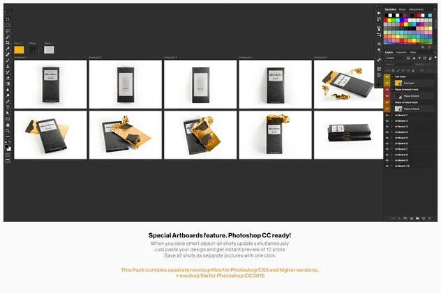 巧克力条食品外包装样机 Chocolate Bar Packaging Mockup插图(2)