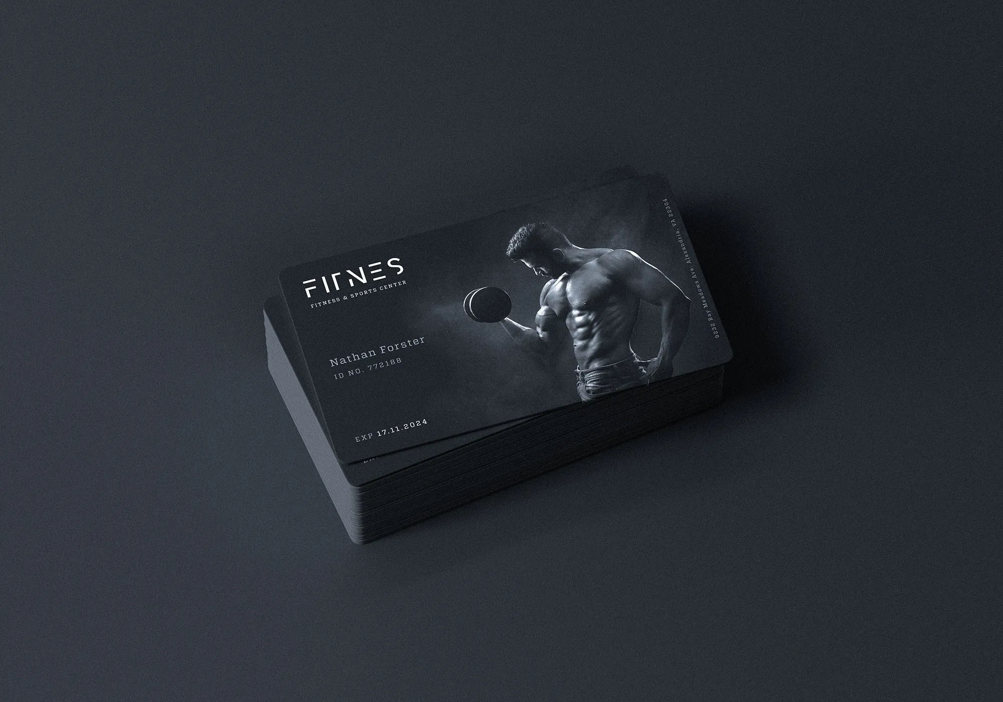 俱乐部会所会员卡印刷效果图像素设计精选 Membership Card Mockup