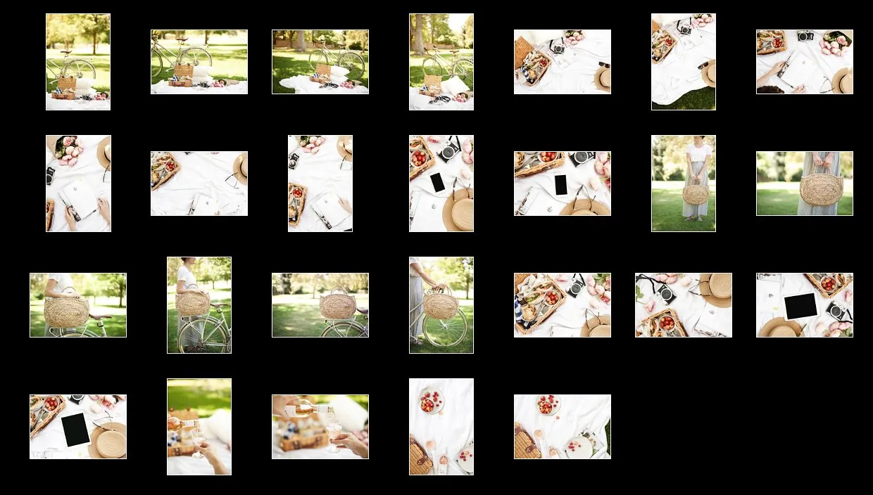 野餐主题活动场景样机模板 Modern Neutral Picnic Details Bundle插图(3)