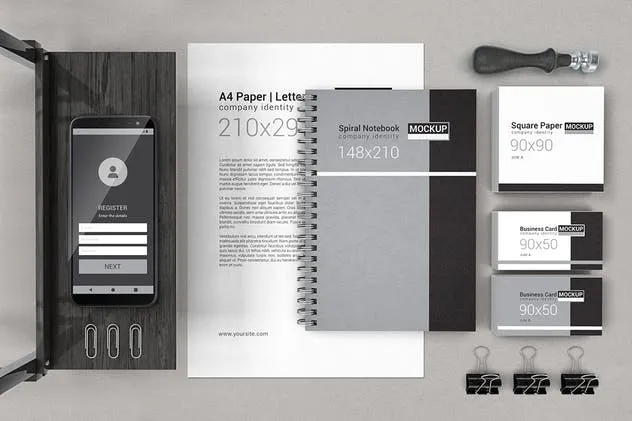 品牌企业办公用品场景样机合集 Branding & Identity Mockups插图(5)