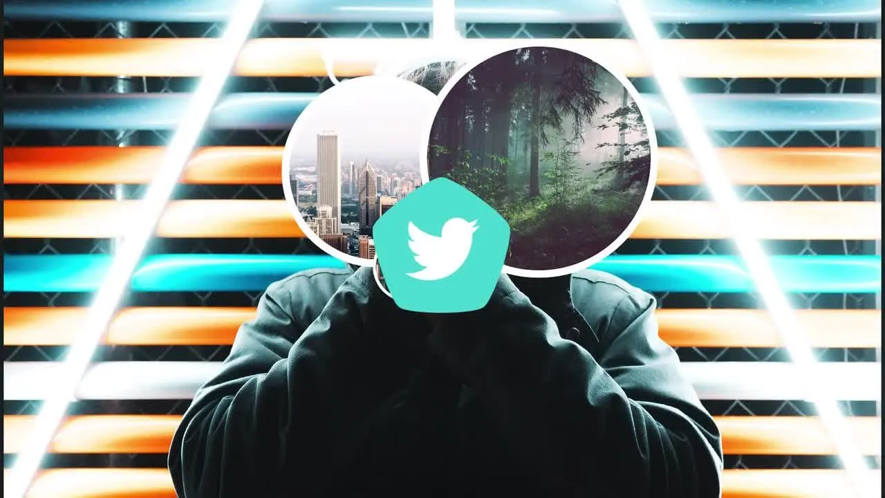 乘以平面徽标像素设计精选AE模板