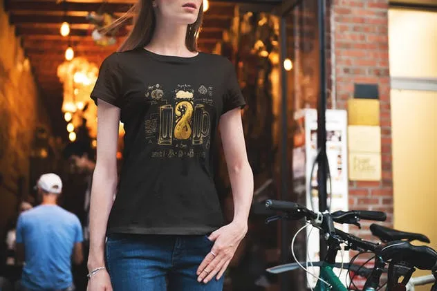 潮流时尚T恤都市版服装样机Vol.5 T-Shirt Mockup Urban Edition Vol. 5插图(6)