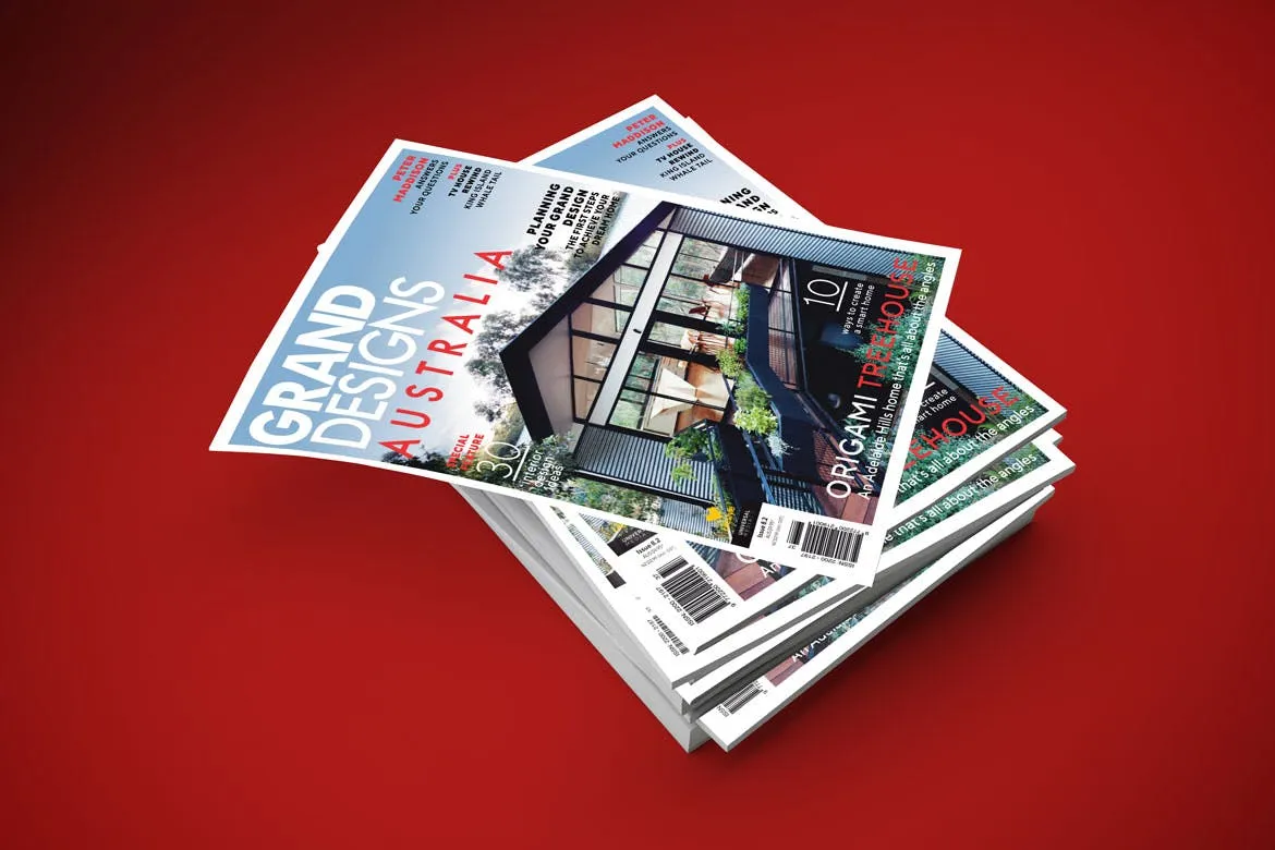 精品杂志封面＆内页排版设计样机模板v1 Magazine Mockup V.1插图(3)