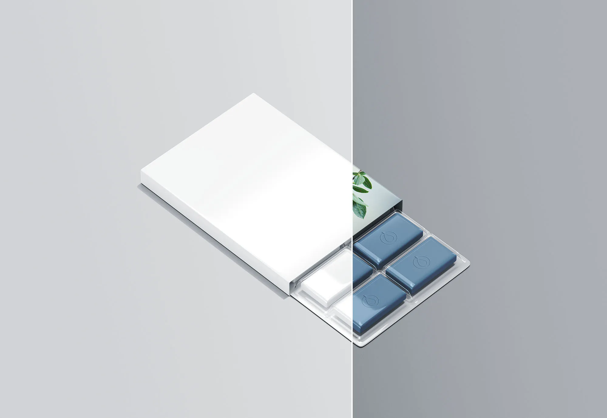 口香糖包装设计图样机模板 Chewing Gum Packaging Mockup插图(1)