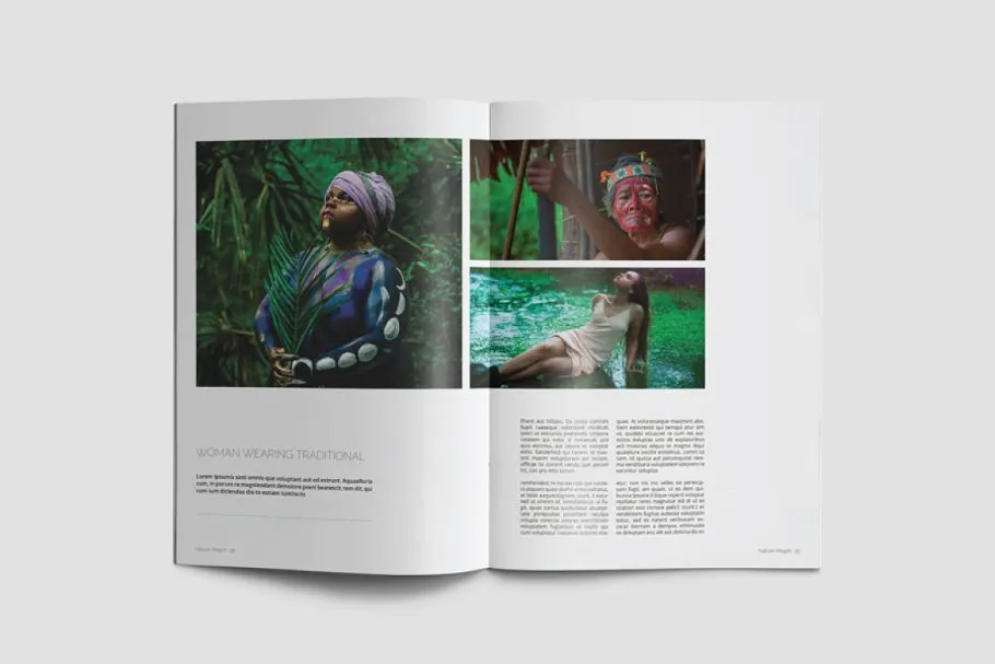 绿色大自然图册设计模板插图(1)