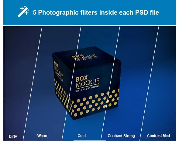 产品包装箱子外观设计多角度预览样机 Box MockUp插图(7)