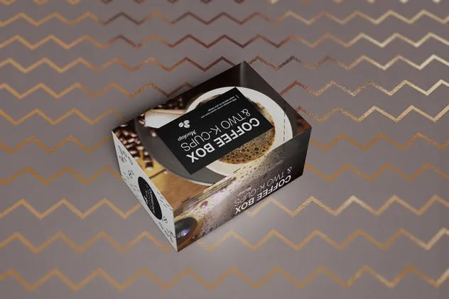 高品质的时尚咖啡杯/咖啡盒样机 2 K-Cups-Coffee Box Mockup插图(6)