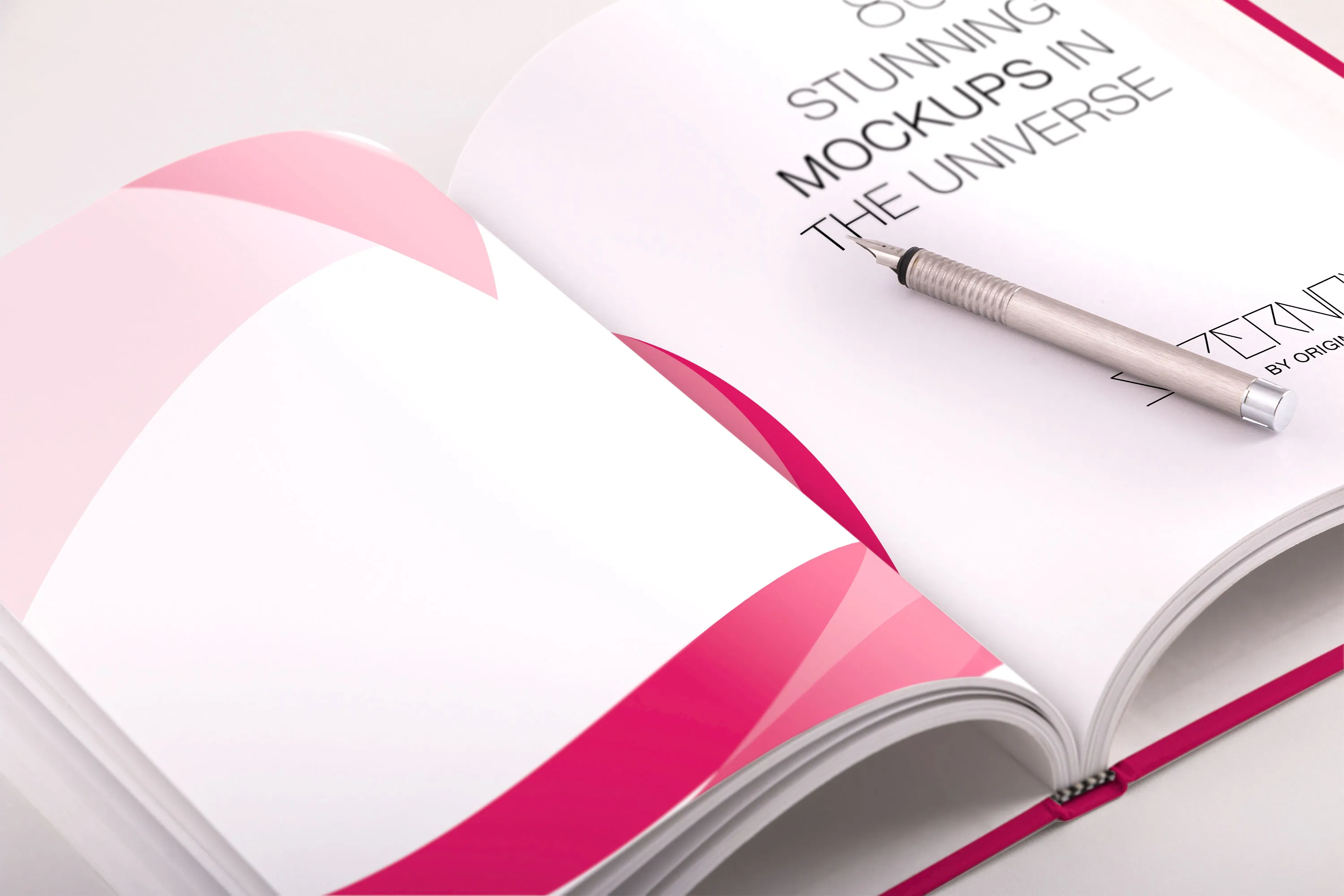 标准精装图书画册内页版式设计效果图PSD样机03 Hardcover Standard Portrait Book PSD Mockup 03插图