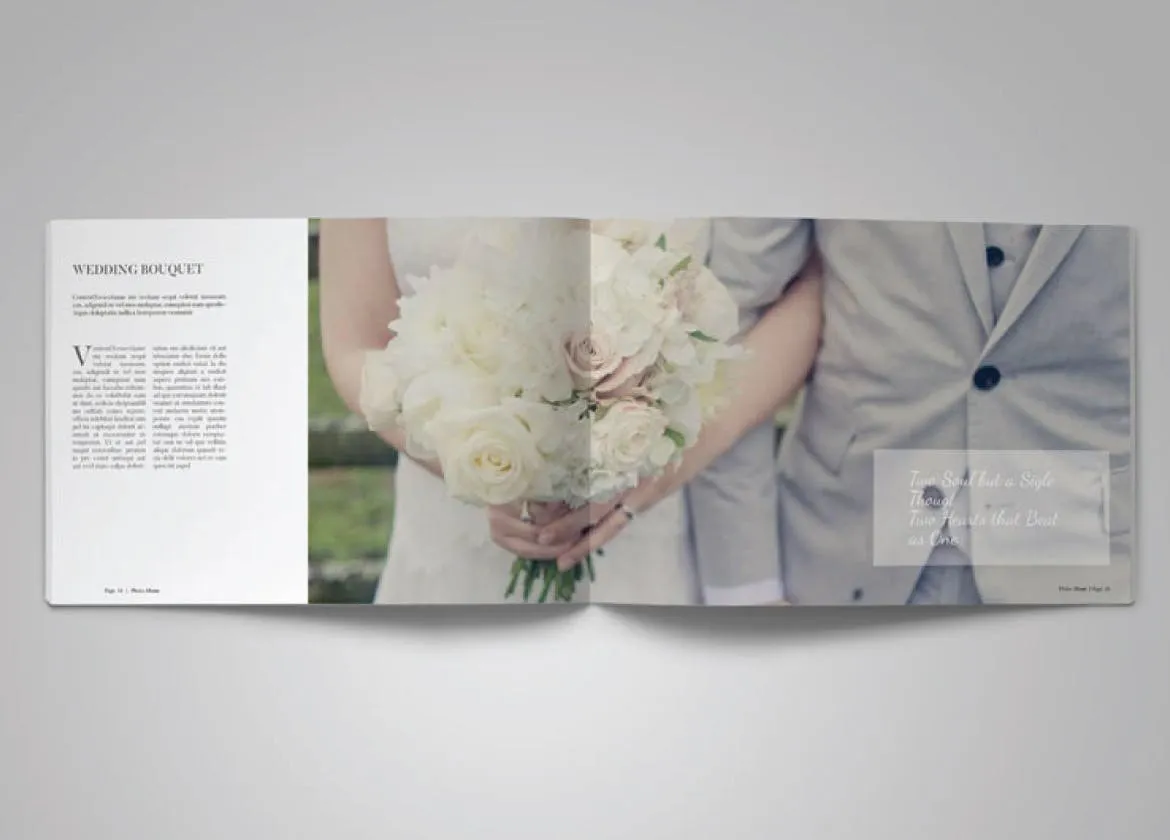 婚礼婚庆策划公司作品集设计模板v6 Landscape Photo Album Vol. 6插图(5)