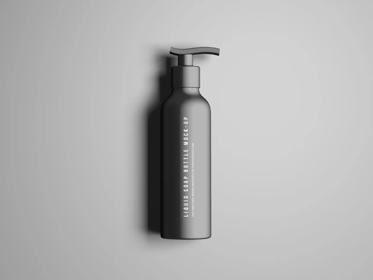 沐浴液洗发水按压瓶外观设计样机模板 Liquid Soap Bottle Mockup插图(2)