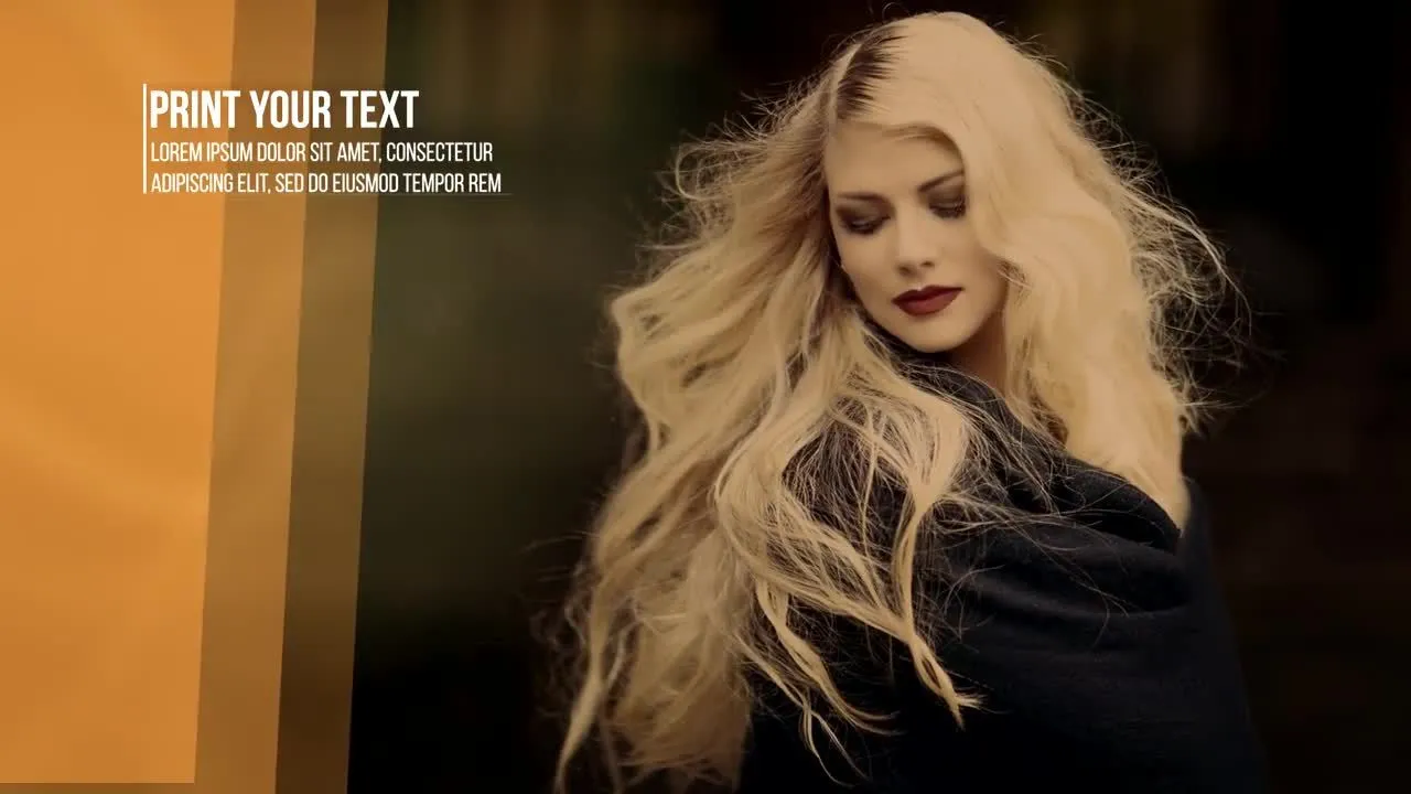 设计简单的企业美容幻灯片像素设计精选AE模板