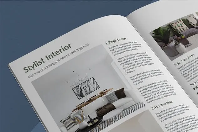 企业内宣产品目录设计INDD模板 Interior Catalogue Template插图(6)