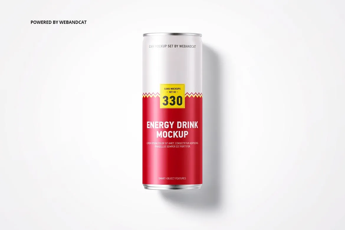 功能性能量饮料罐头外观设计样机 Energy Drink Can Mock-up插图(6)
