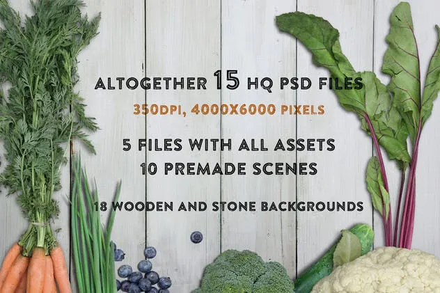 农贸蔬果市场场景设计套件 Farmers Market Scene Generator插图(14)