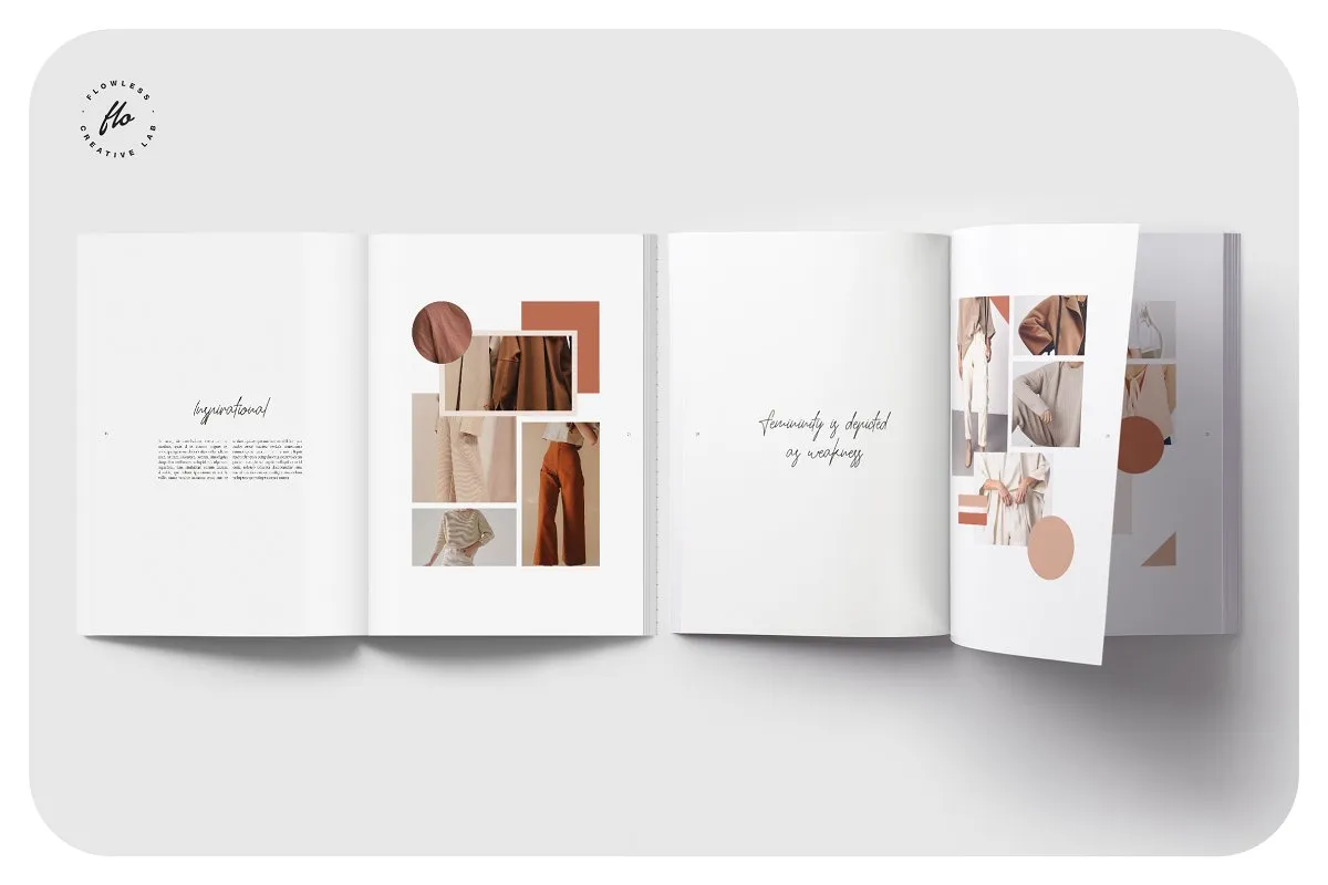 Moodboard时尚服装摄影杂志画册模板插图(2)