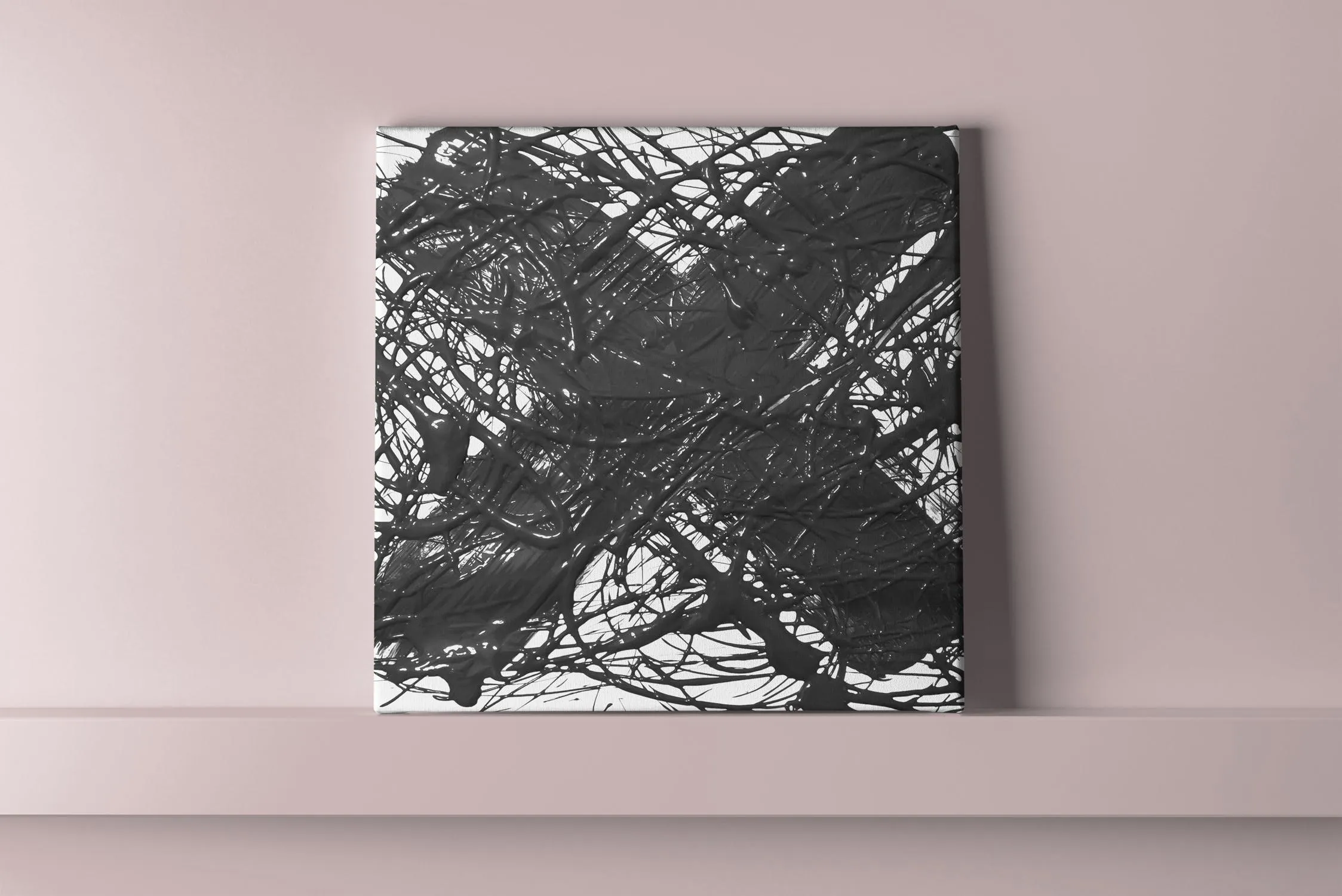 艺术创作展览画布样机v3 Canvas Mock-up 3插图(3)