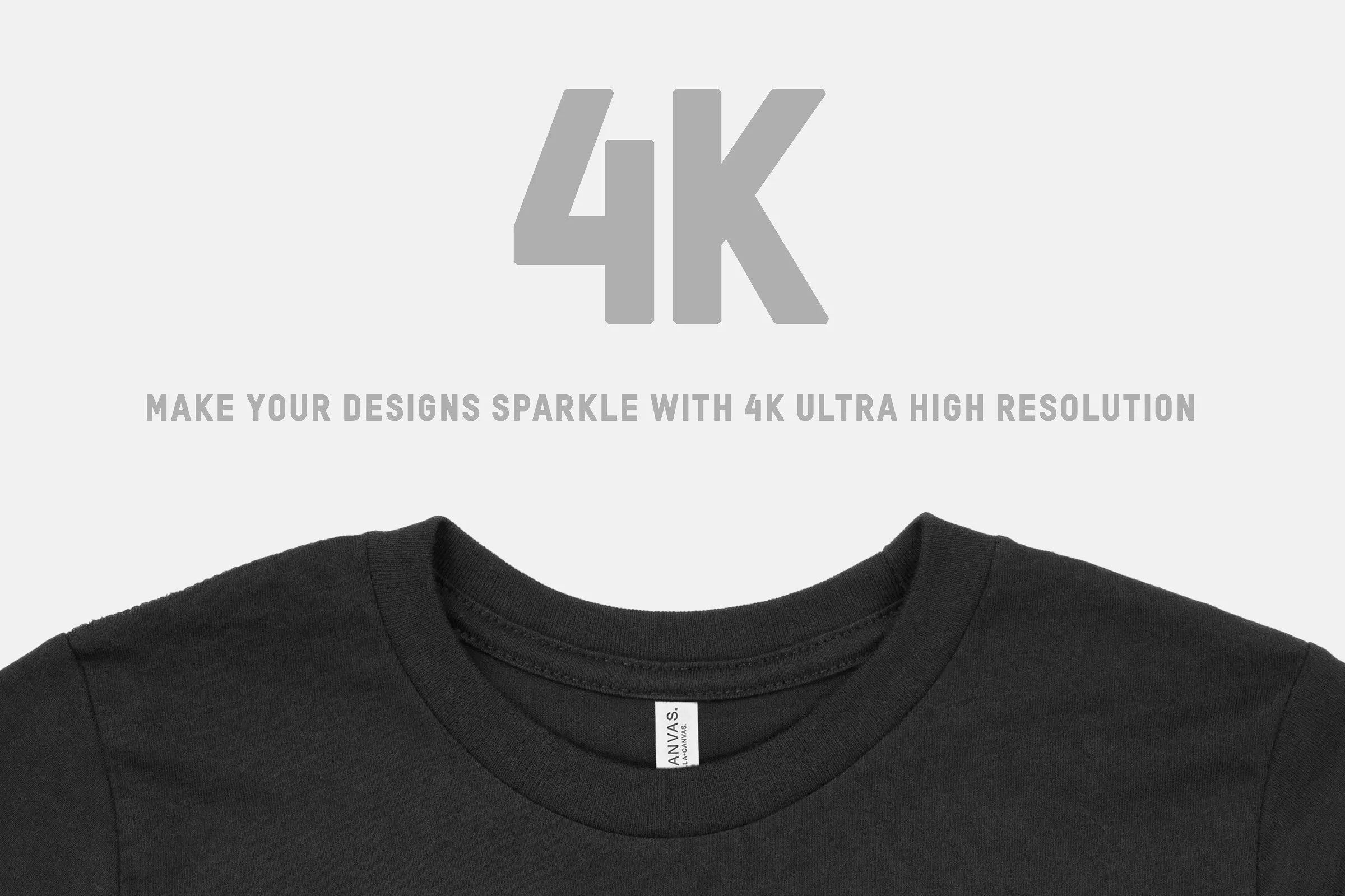 帆布男士T恤服装样机 Bella Canvas 3001Y Youth T-Shirt插图(2)