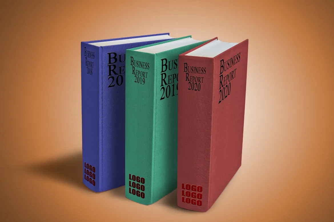 立放式精装硬封图书外观设计效果图样机素材库精选 Hardcover_Book_Mockup插图(6)