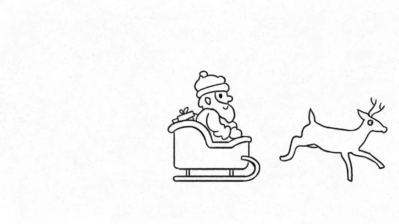 手绘圣诞节标志像素设计精选AE模板