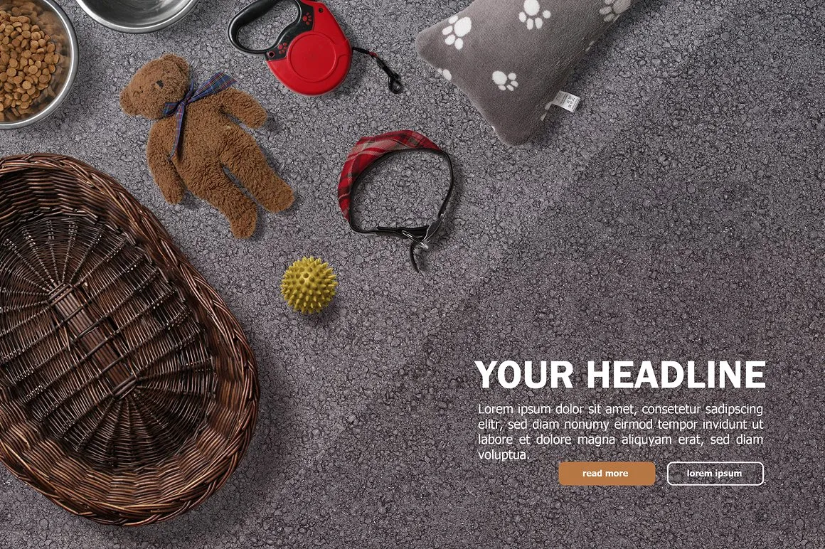 高品质的宠物场景样机下载[psd]插图(4)