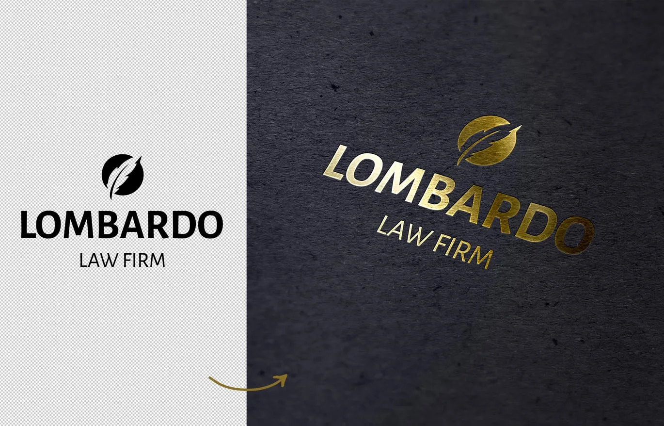 Logo品牌商标烫金印刷效果图样机 Gold Foil Mockup插图(1)