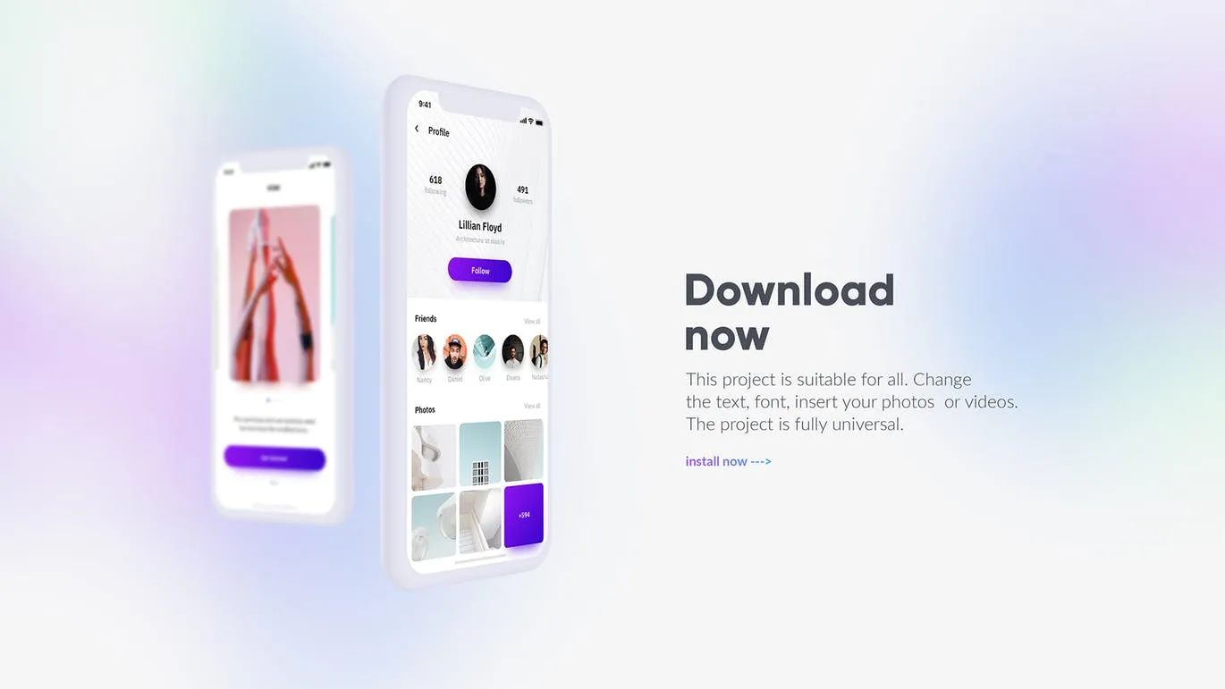 APP应用UI界面设计效果图预览白色iPhone手机样机套装 White iPhone Mockup插图(15)