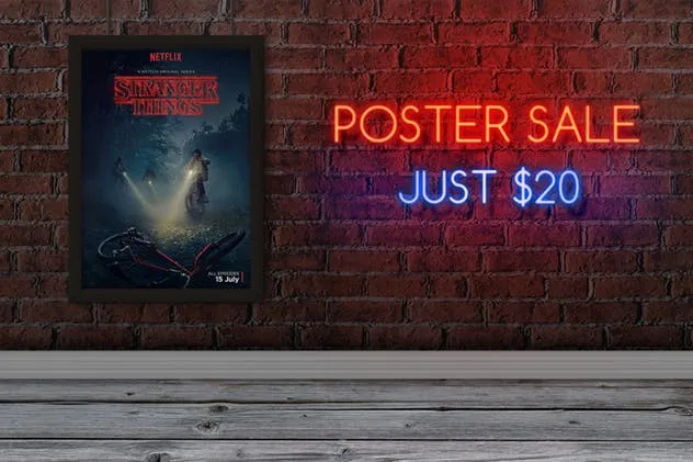 实体墙背景海报艺术作品展示样机模板 Just Frames – Prints Mockups插图(4)