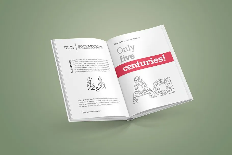 精装图书展示样机 Book Mock-Up Set / Hardcover Edition插图(2)