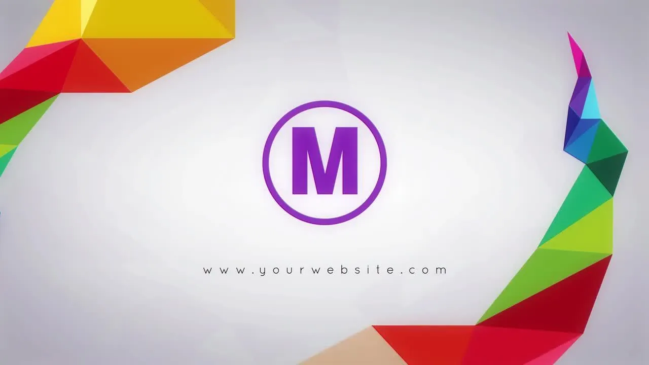 专业设计多边形徽标像素设计精选AE模板