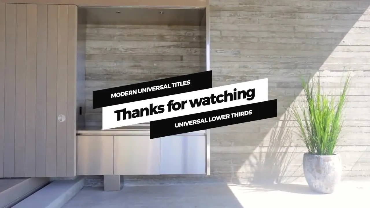 动态动画下三分之一电影全屏标题像素设计精选AE模板