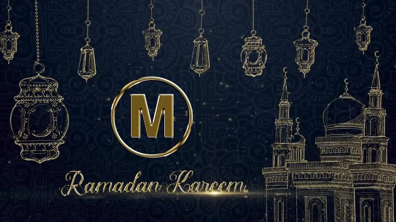 斋月标志动态动画像素设计精选AE模板