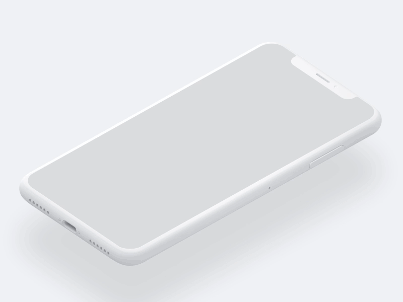 Dribbble 设计师出品：iPhone Xs 矢量样机模板