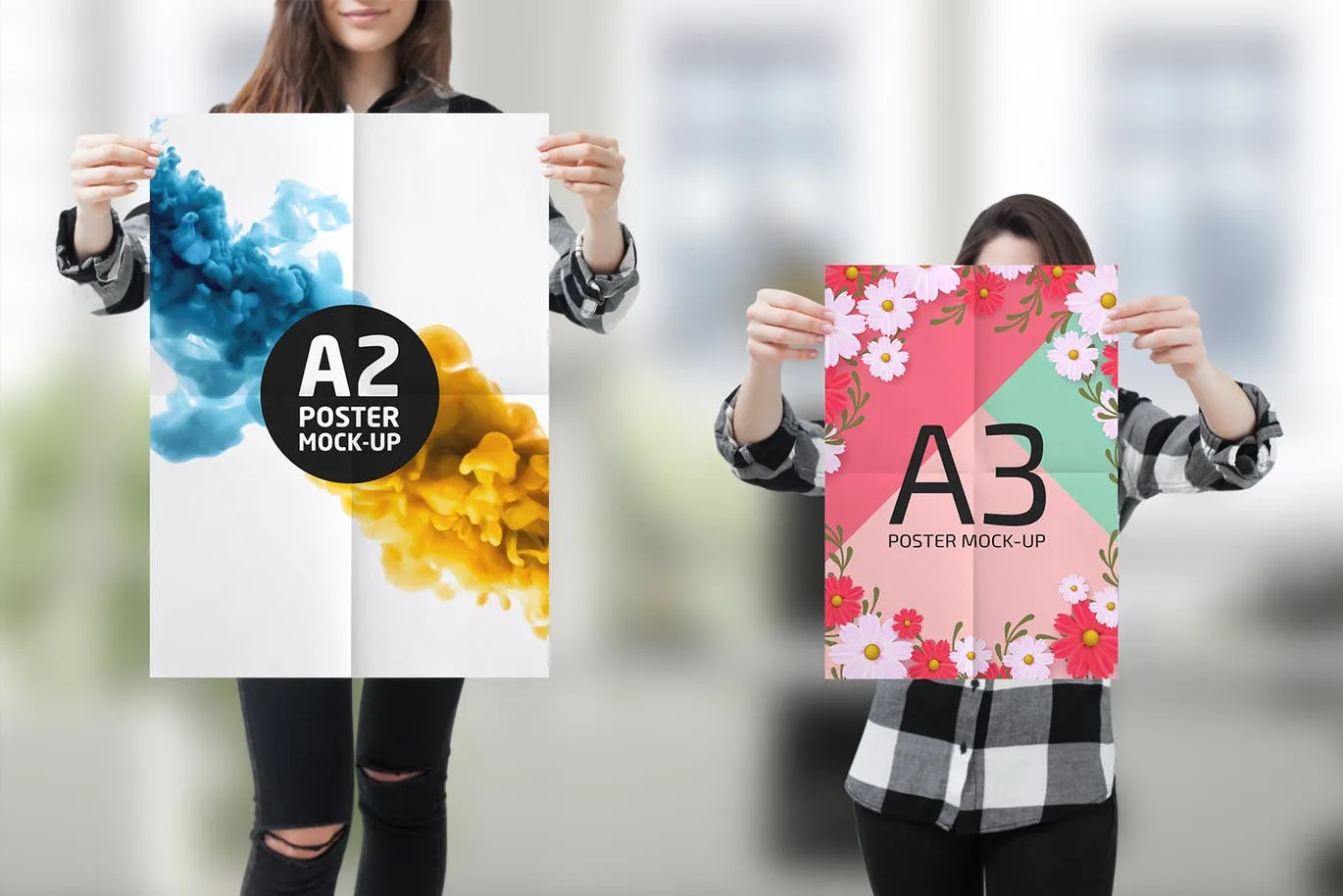 高品质的时尚女模特海报宣传单DM样机VI展示模型mockups插图(11)