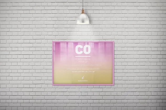 优雅海报画框样机模板 C0 Elegant Poster Frame Mock-Ups插图(10)