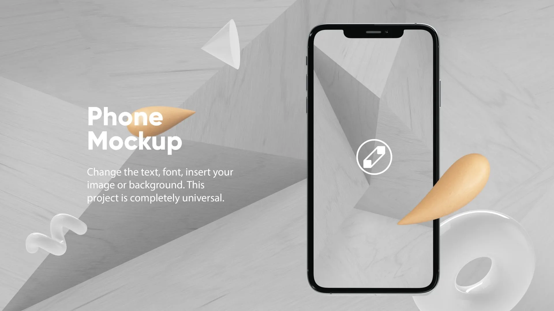 优雅时尚风格3D立体风格iPhone手机屏幕预览素材库精选样机 10 Light Phone Mockups插图(4)