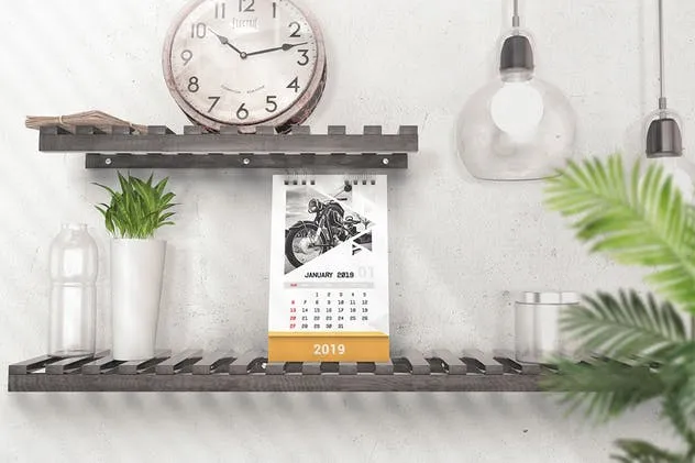 各式各样的桌面日历/台历设计展示样机模板 Various Desktop Calendars Mockup插图(3)
