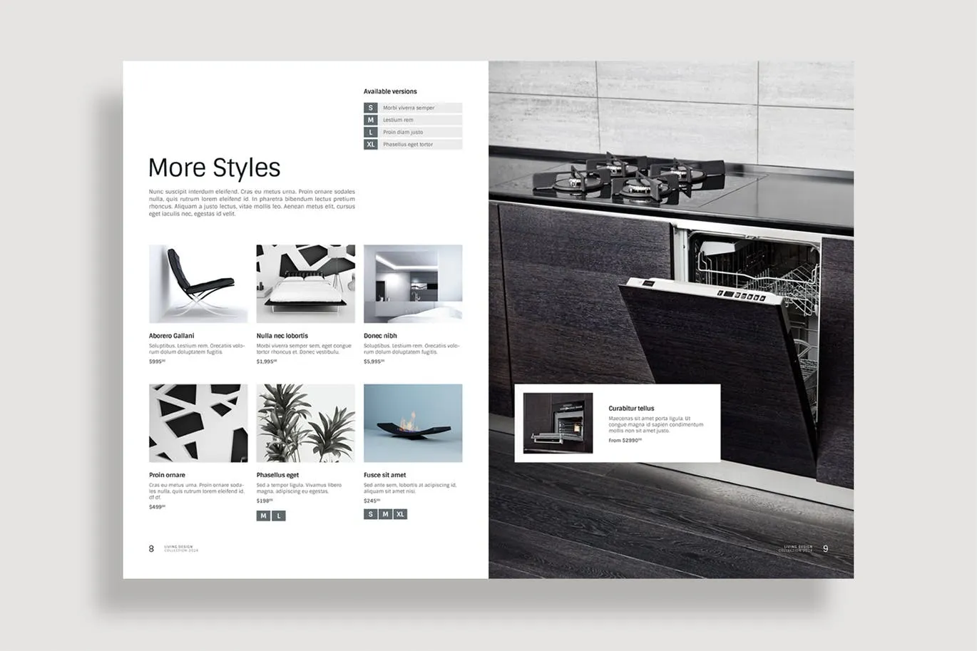 生活家居品牌产品目录/画册设计模板 Living Design – Product Catalog Template插图(4)