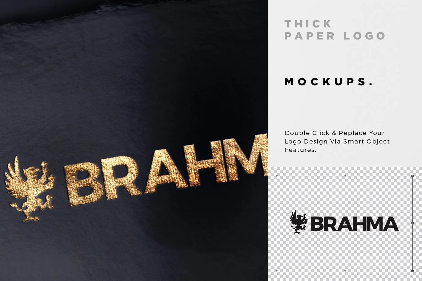 3款Logo设计印刷效果图样机模板 3 Paper Logo Mockups插图(4)