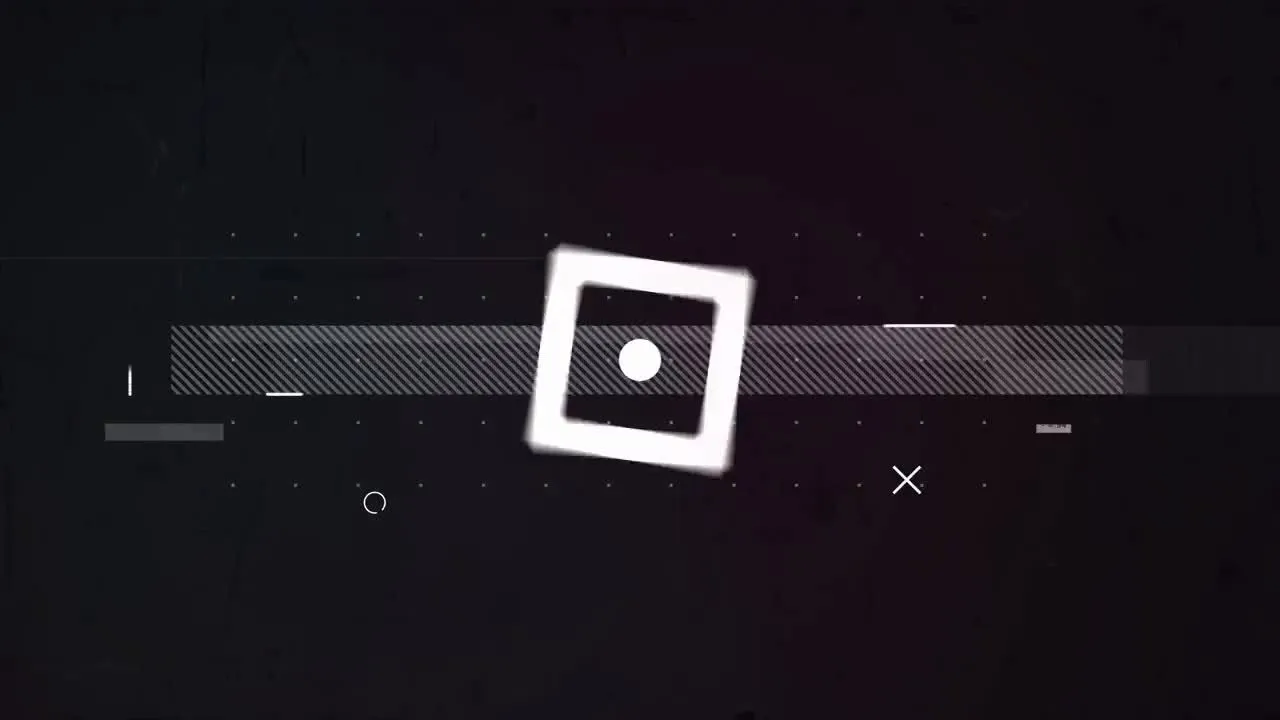 现代快速故障黑暗毛刺低俗标志显示像素设计精选AE模板