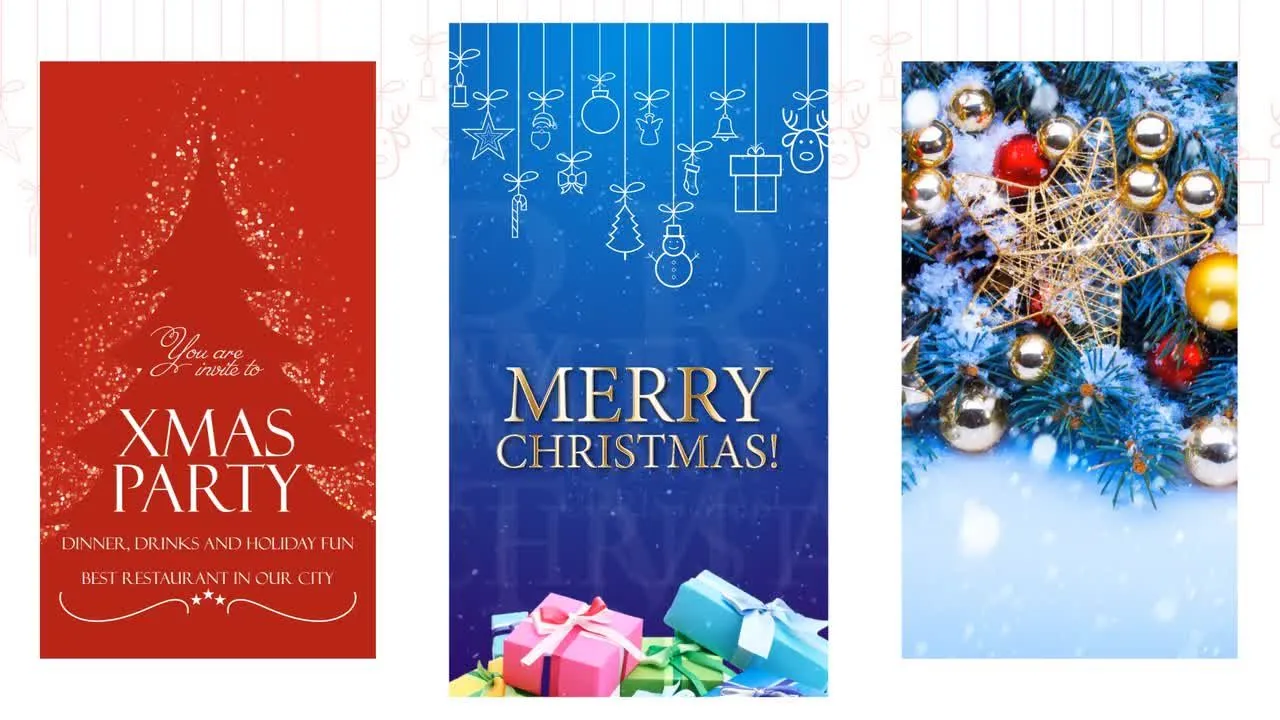 圣诞节Instagram故事像素设计精选AE模板