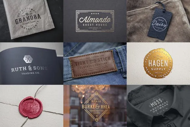 10款品牌Logo/徽章使用场景样机 10 Logo/Badge Mock-Ups Vol.2插图(1)