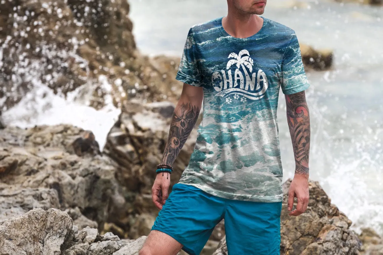 度假系列-休闲服装印花图案设计展示样机素材库精选v1 T-Shirt Mockup Vacation Edition Vol. 1插图(2)