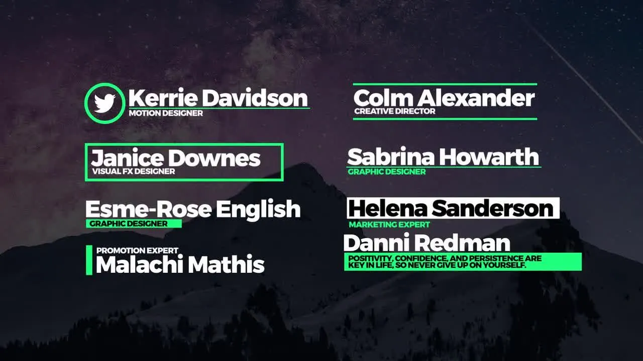 8个现代独特的动画下三分之一标题像素设计精选AE模板